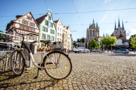 Lais Puzzle - Blick auf die Stadt Erfurd, Bundesland Thüringen, Deutschland. - 2.000 Teile