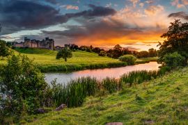 Lais Puzzle - Panoramablick bei Sonnenuntergang über den Fluss Aln, England - 2.000 Teile
