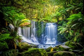 Lais Puzzle - Die Horseshoe Falls im Mt Field National Park, Tasmanien, Australien - 2.000 Teile