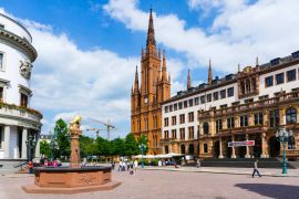 Lais Puzzle - Rathaus, Nassauer Dom, Marktbrunnen, Marktplatz, Wiesbaden, Hessischer Landtag - 2.000 Teile