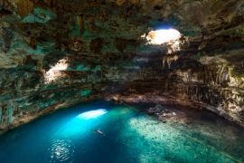 Lais Puzzle - Cenote Samula Dzitnup bei Valladolid, Yucatan, Mexiko - Schwimmen im kristallblauen Wasser - 2.000 Teile