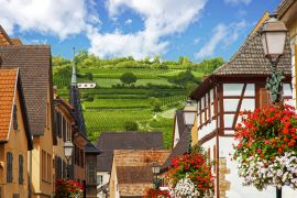 Lais Puzzle - Rouffach. Blick auf die Weinberge vom Dorf aus, Elsass - 2.000 Teile