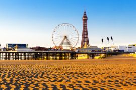 Lais Puzzle - Blackpool Tower und Central Pier Riesenrad, Lancashire, England - 2.000 Teile