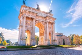 Lais Puzzle - Friedensbogen oder Arco della Pace, Stadttor in der Mitte der Altstadt von Mailand am sonnigen Tag, Lombardei, Italien - 2.000 Teile