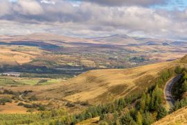 Lais Puzzle - Blick über die walisische Landschaft und die Wolken von der A4061 bei Aberdare in Rhondda Cynon Taf, Mid Glamorgan, Wales, UK - 2.000 Teile
