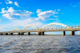 Lais Puzzle - Songhua-Fluss- und Binzhou-Eisenbahnbrücke, Harbin, Heilongjiang, China - 2.000 Teile