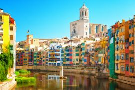 Lais Puzzle - Bunte Häuser am Fluss Onyar in Girona, Katalonien, Spanien - 2.000 Teile