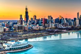 Lais Puzzle - Sonnenuntergang Chicago - 2.000 Teile