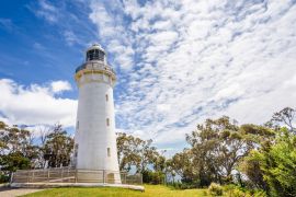 Lais Puzzle - Blick auf weißen Leuchtturm, Tafelkap Tulip, Wynyard, Tasmanien, Australien - 2.000 Teile