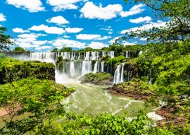 Lais Puzzle - Blick aus dem Dschungel auf die Iguazu-Fälle, den größten Wasserfall der Welt. UNESCO-Welterbe in Brasilien und Argentinien - 100, 200, 500, 1.000 & 2.000 Teile