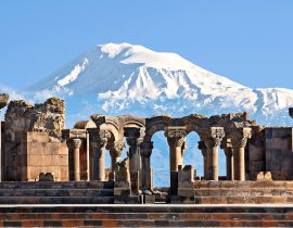 Lais Puzzle - Ruinen des Zvartnots-Tempels mit dem Berg Ararat im Hintergrund, Armenien - 40, 100, 200, 500, 1.000 & 2.000 Teile