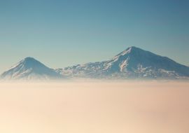 Lais Puzzle - Blick auf die schneebedeckten Gipfel des Berges Ararat von der armenischen Seite aus - 1.000 Teile