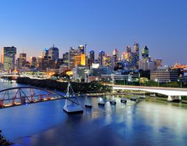Lais Puzzle - Australien Landschaft: Skyline von Brisbane in der Abenddämmerung - 40, 100, 200, 500, 1.000 & 2.000 Teile