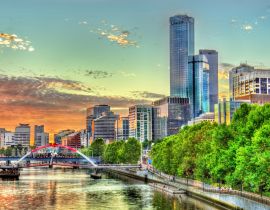 Lais Puzzle - Sonnenuntergang über dem Yarra River in Melbourne, Australien - 40, 100, 200, 500, 1.000 & 2.000 Teile