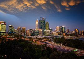Lais Puzzle - Skyline von Perth mit dem zentralen Geschäftsviertel der Stadt - 1.000 Teile