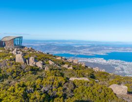 Lais Puzzle - Blick auf Hobart und Pinnacle Shelter am Mount Wellington, Australien - 40, 100, 200, 500, 1.000 & 2.000 Teile
