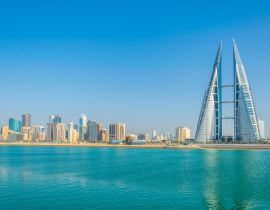 Lais Puzzle - Skyline von Manama, dominiert vom Gebäude des World Trade Center, Bahrain - 40, 100, 200, 500, 1.000 & 2.000 Teile