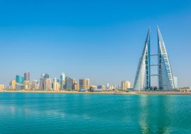 Lais Puzzle - Skyline von Manama, dominiert vom Gebäude des World Trade Center, Bahrain - 1.000 Teile