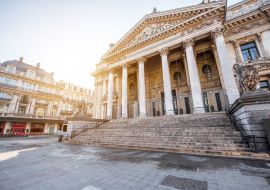 Lais Puzzle - Blick am Morgen auf das Gebäude der Brüsseler Börse im Zentrum der Altstadt von Brüssel, Belgien - 1.000 Teile