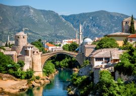 Lais Puzzle - Stadtansicht von Mostar, Bosnien und Herzegowina - 1.000 Teile