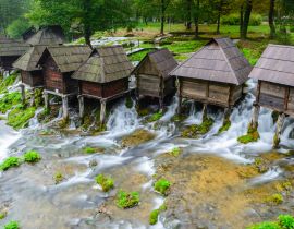 Lais Puzzle - Alte hölzerne Wassermühlen, Jajce in Bosnien und Herzegowina - 40, 100, 200, 500, 1.000 & 2.000 Teile