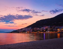 Lais Puzzle - Schöner Sonnenuntergang an der Küste von Neum, Bosnien und Herzegowina - 40, 100, 200, 500, 1.000 & 2.000 Teile