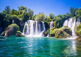 Lais Puzzle - Kravice-Wasserfall am Fluss Trebizat in Bosnien und Herzegowina - 1.000 Teile