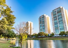 Lais Puzzle - Stadtpark von Ribeirao Preto, auch bekannt als The Arts Park. Die Stadt liegt auf dem Land in Brasilien. Staat Sao Paulo - 1.000 Teile