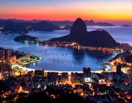 Lais Puzzle - Rio de Janeiro kurz vor Sonnenaufgang, Lichter der Stadt und der Zuckerhut - 40, 100, 200, 500, 1.000 & 2.000 Teile