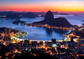 Lais Puzzle - Rio de Janeiro kurz vor Sonnenaufgang, Lichter der Stadt und der Zuckerhut - 1.000 Teile