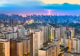 Lais Puzzle - Skyline von Sao Paulo in der Abenddämmerung, Brasilien - 1.000 Teile