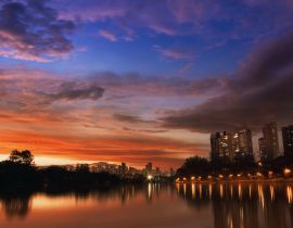 Lais Puzzle - Blick auf den wichtigsten See der Stadt Londrina, Brasilien - 40, 100, 200, 500, 1.000 & 2.000 Teile