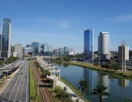 Lais Puzzle - Sao Paulo/Brasilien: Pinheiros-Allee, Fluss Tiete, Stadtbild und Gebäude - 40, 100, 200, 500, 1.000 & 2.000 Teile