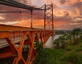 Lais Puzzle - Billingrst-Brücke am Nachmittag auf der Strecke von Puerto Maldonado nach Brasilien - 40, 100, 200, 500, 1.000 & 2.000 Teile