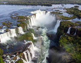 Lais Puzzle - Die Iguassu-Wasserfälle aus dem Hubschrauber, eines der sieben Naturwunder der Welt. Foz do Iguaçu, Paraná, Brasilien - 40, 100, 200, 500, 1.000 & 2.000 Teile