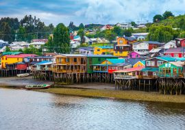 Lais Puzzle - Palafitos (Stelzenhäuser) in Castro, Insel Chiloe (Chile) - 1.000 Teile