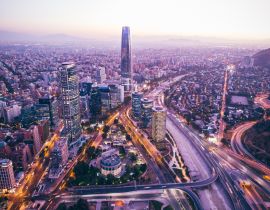 Lais Puzzle - Beeindruckendes Stadtbild von Santiago de Chile aus der Luft - 40, 100, 200, 500, 1.000 & 2.000 Teile