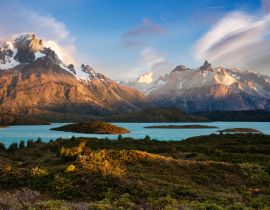 Lais Puzzle - Schneebedeckte Berge und See, Torres del Paine, Chile - 40, 100, 200, 500, 1.000 & 2.000 Teile