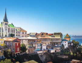 Lais Puzzle - Skyline von Valparaiso mit lutherischer Kirche - Valparaiso, Chile - 40, 100, 200, 500, 1.000 & 2.000 Teile