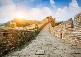 Lais Puzzle - Große Mauer bei Sonnenschein während des Sonnenuntergangs, in Peking, China - 1.000 Teile