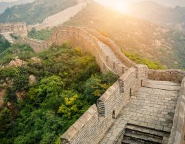 Lais Puzzle - Große Mauer bei Sonnenschein während des Sonnenuntergangs, in Peking, China - 40, 100, 200, 500, 1.000 & 2.000 Teile