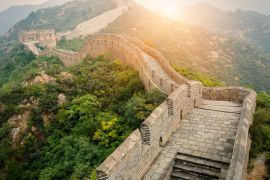 Lais Puzzle - Große Mauer bei Sonnenschein während des Sonnenuntergangs, in Peking, China - 2.000 Teile