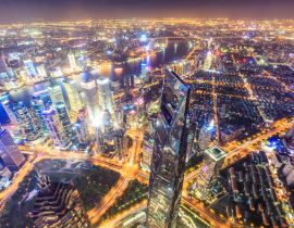 Lais Puzzle - Lujiazui Finanzviertel bei Nacht in Shanghai, China - 40, 100, 200, 500, 1.000 & 2.000 Teile