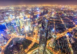 Lais Puzzle - Lujiazui Finanzviertel bei Nacht in Shanghai, China - 1.000 Teile