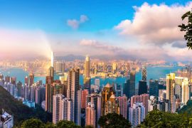 Lais Puzzle - Blick auf Hongkong-Wolkenkratzer von The peak - 2.000 Teile