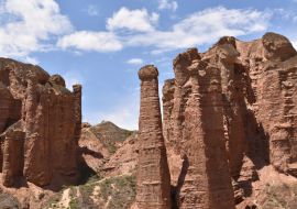 Lais Puzzle - Felsformationen in der Zhangye Bingguo Danxia Landform in der Provinz Gansu, China - 1.000 Teile