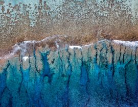 Lais Puzzle - Luftaufnahme der Wellen am Riff der Cook-Inseln in Polynesien - 40, 100, 200, 500, 1.000 & 2.000 Teile