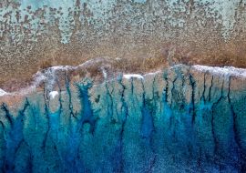 Lais Puzzle - Luftaufnahme der Wellen am Riff der Cook-Inseln in Polynesien - 1.000 Teile