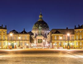 Lais Puzzle - Schloss Amalienborg in Kopenhagen, Dänemark bei Nacht - 40, 100, 200, 500, 1.000 & 2.000 Teile