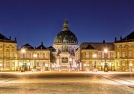 Lais Puzzle - Schloss Amalienborg in Kopenhagen, Dänemark bei Nacht - 1.000 Teile